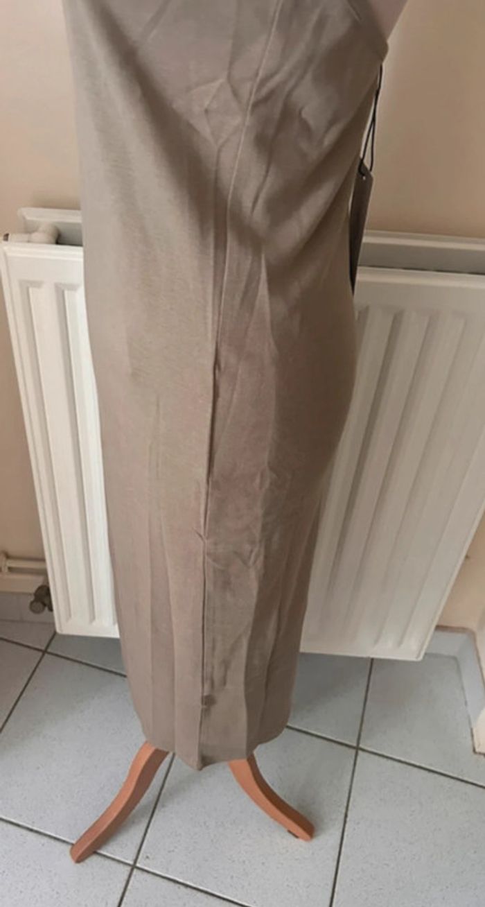 Robe d’été, dos nu, kaki, Stradivarius - photo numéro 7