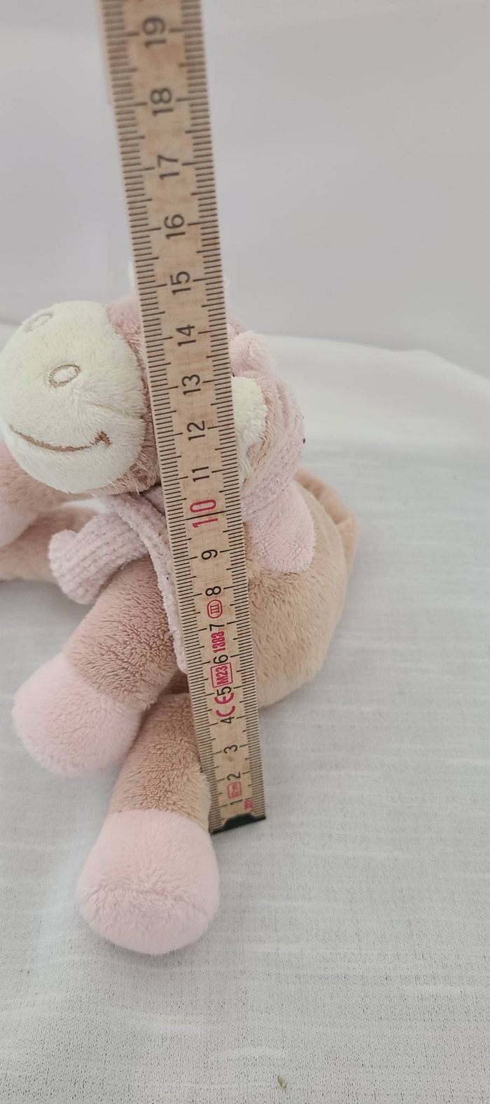 Doudou vache Lola Rosalie écharpe rose NOUKIE'S - photo numéro 2