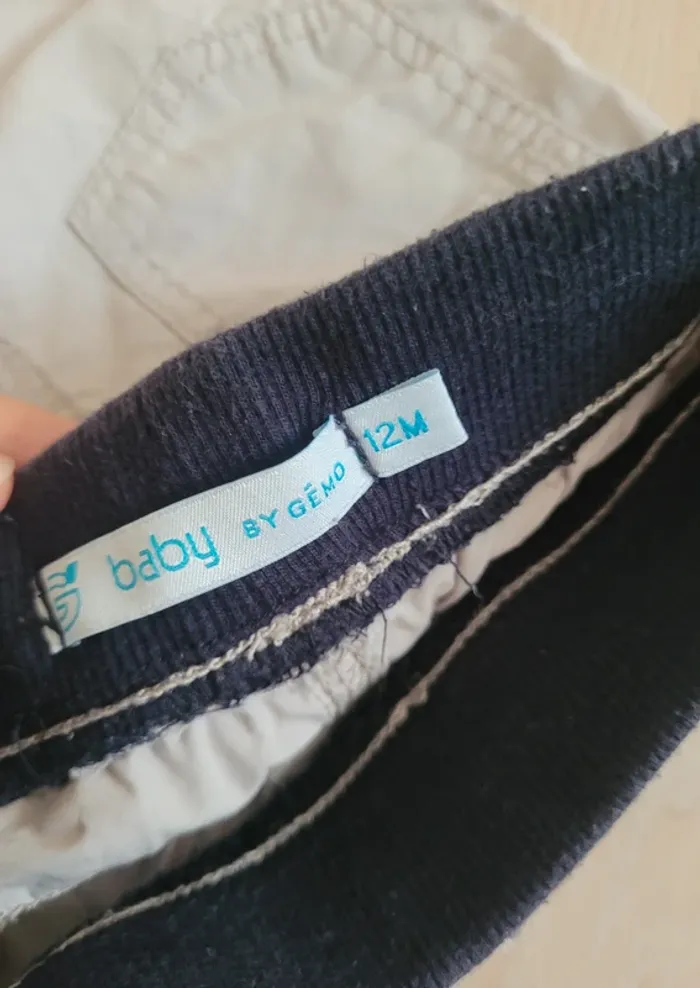 Short gris Gemo 12 mois - photo numéro 3