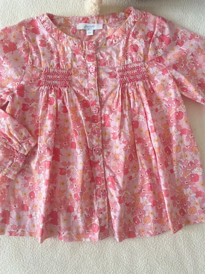 🌸 Blouse Jacadi en Liberty – Taille 2 ans 🌸 - photo numéro 2