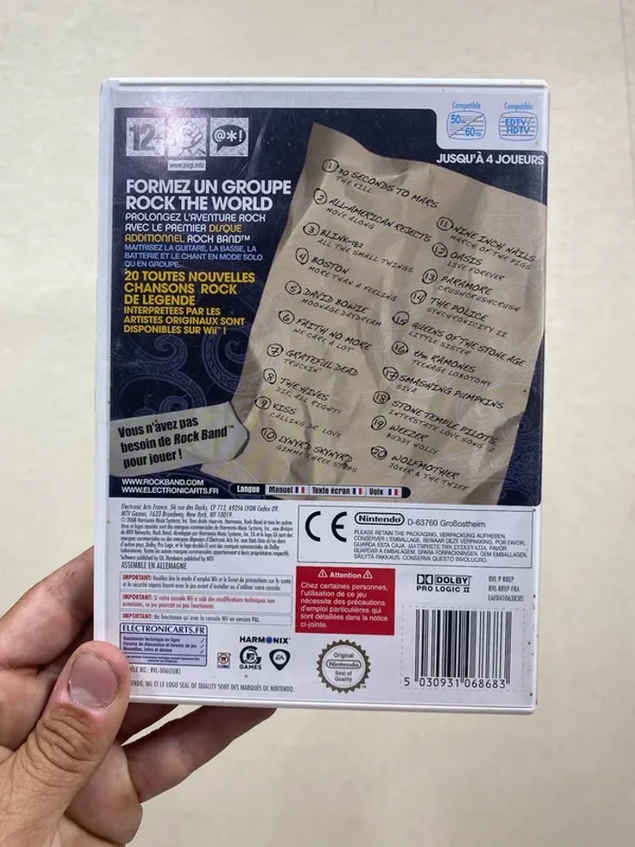 🎸 Rock Band Song Pack 1 – Nintendo Wii (complet, version PAL FR) - photo numéro 2