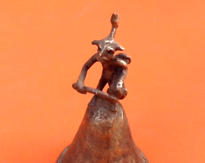 Art Africain Tribal Ancienne cloche à main Musicien Aka Ashanti - photo numéro 6