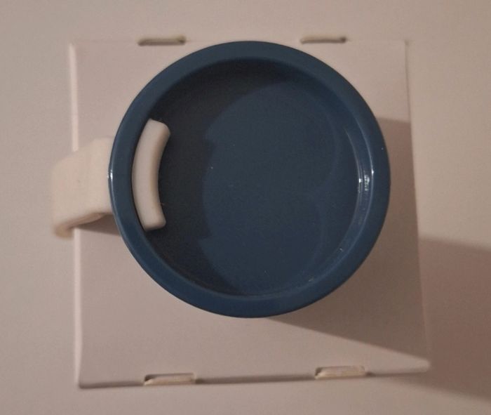 Gourde blanche et bleue en aluminium - photo numéro 4