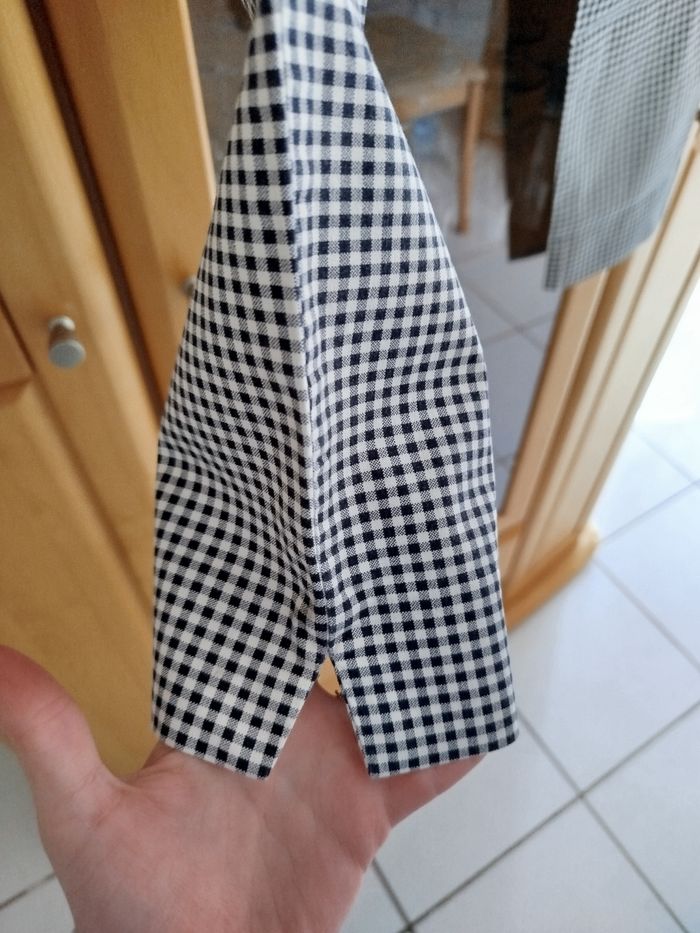 Pantalon à carreaux noir et blanc 
Camaïeu 
Taille XS - photo numéro 7