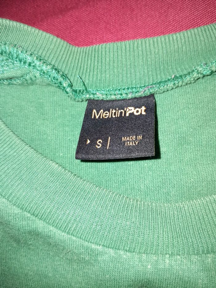 Tee shirt manche longue vintage meltin'Pot made in italy - photo numéro 3