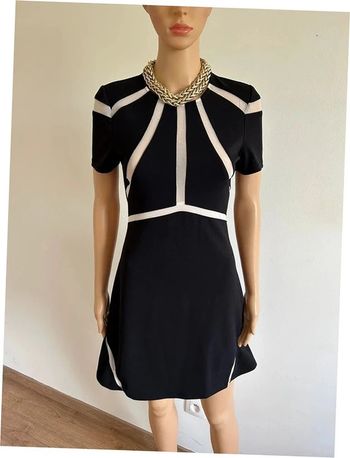 Robe noire et blanche à manches courtes Morgan taille XS TBE