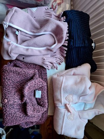 Lot manteau, gilet et poncho d'hiver 18 mois