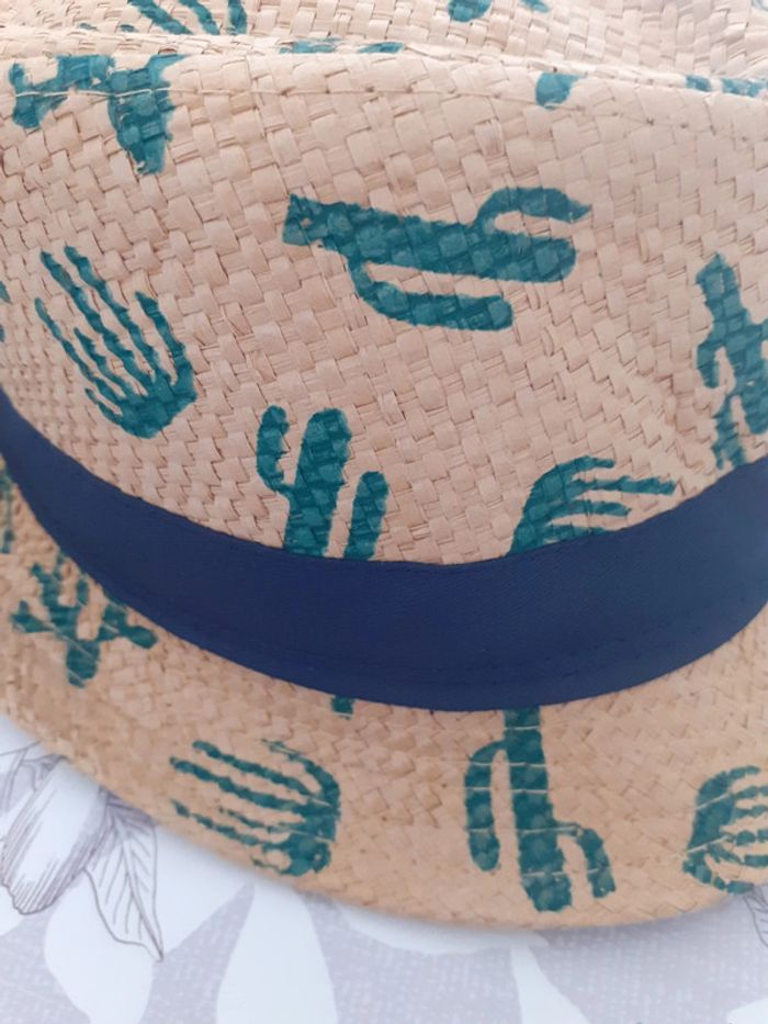 Chapeau de paille cactus - photo numéro 2