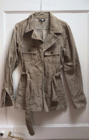 Veste en velours beige taille 1 (36/38)