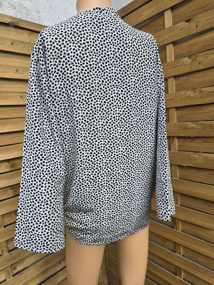 Chemisier imprimé 🍒vintage 80 made in englend🍒taille 42 - photo numéro 5