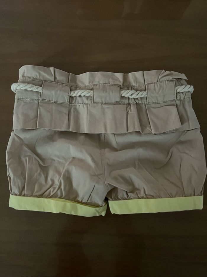 Ensemble short marron/teeshirt jaune Tape à l’œil  18 mois - photo numéro 6