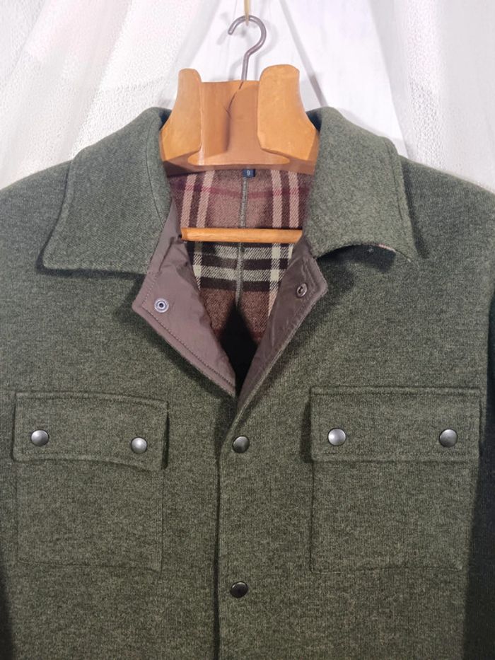 Burberry | Surchemise veste vert foncé | t. 46 - photo numéro 2