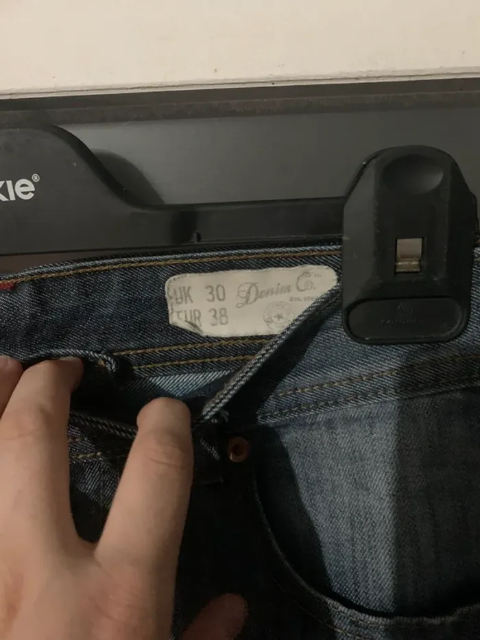 Short en jean 38 denim bleu délavé, coupe droite casual - photo numéro 3