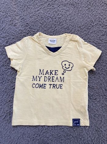 Teeshirt MC jaune 23 mois
