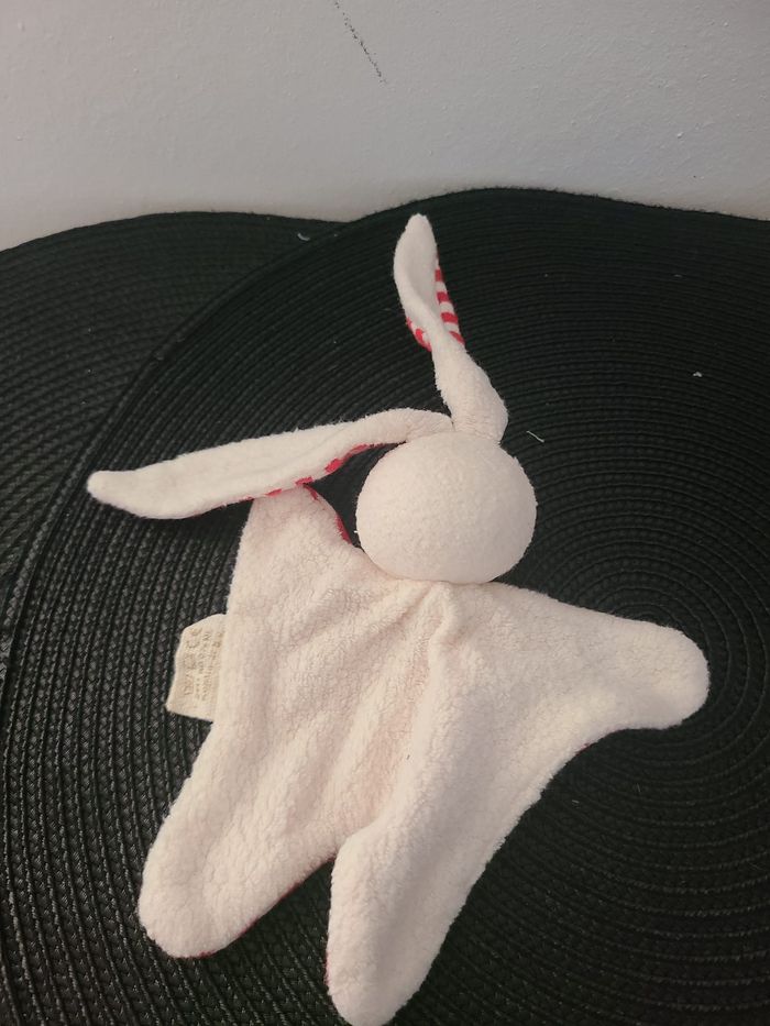 Doudou Hochet Keptin-jr Lapin Rabby Fuschia small 15cm - Doudou Ecologique - photo numéro 3