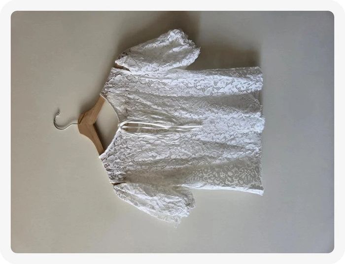t-shirt Zara blanc taille S - photo numéro 4