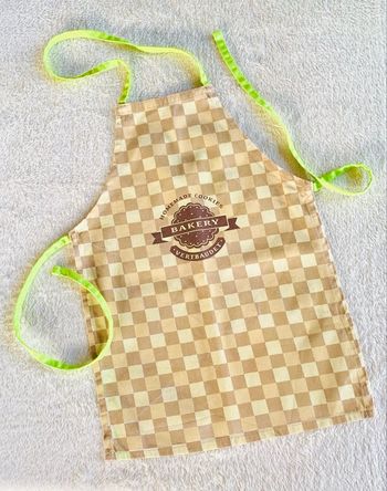 Tablier pour enfant Vertbaudet à carreaux 