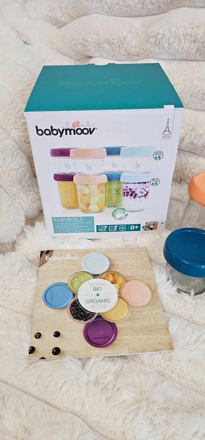 Lot de 8 pots en verre Babybols babymoov en tres bon état - photo numéro 6