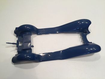 Châssis interne bleu pièce détachée miniature 1/18 Burago Alfa Romeo 2300 spider 1932 #A30