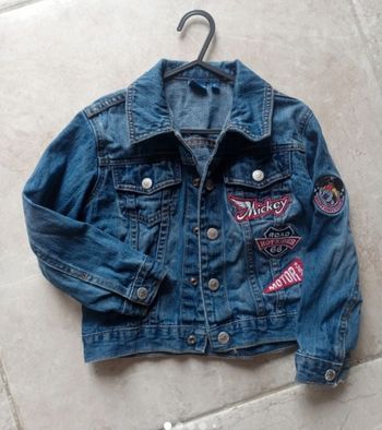 Veste en jean Mickey