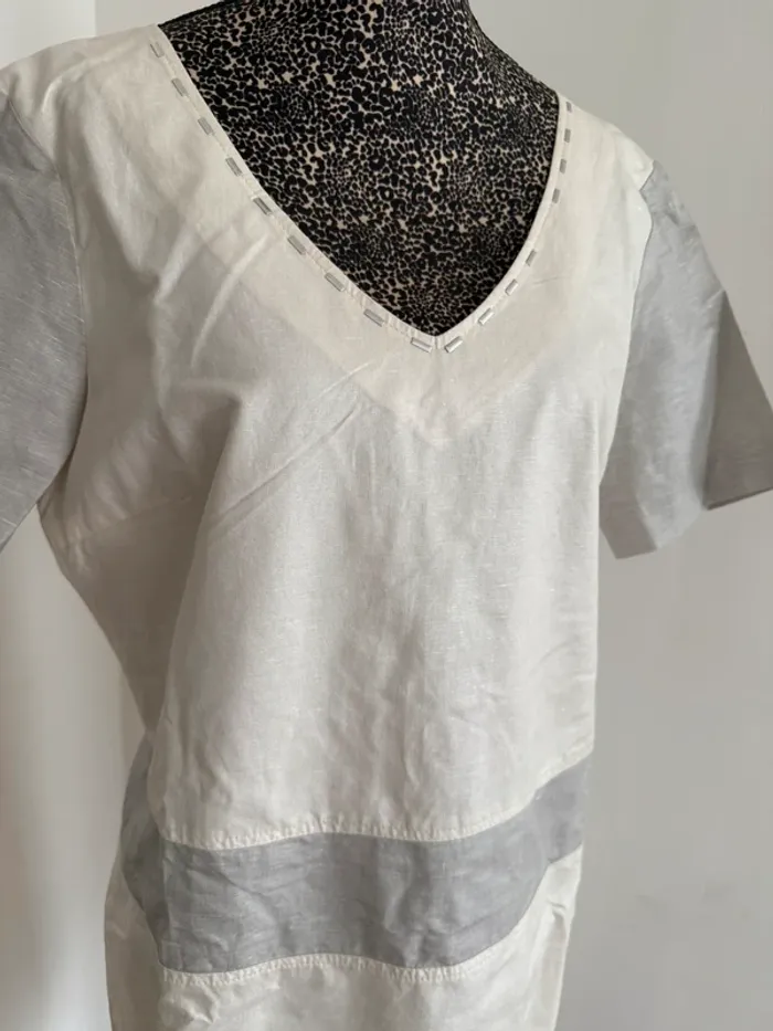 Robe Rivière de Lune – Lin & coton – T40 - photo numéro 2