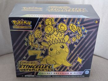 ETB Pokémon Coffret Dresseur d'élite Pikachu Étincelles Déferlantes EV08 Fr
