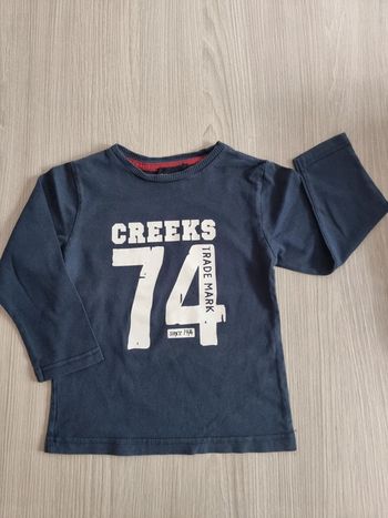 T-shirt bleu marine - Creeks - Taille 3 ans