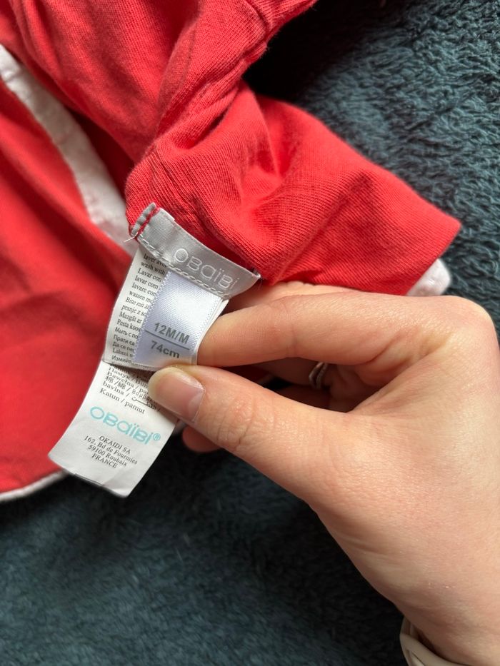 Veste réversible, 12 mois, 74 cm - photo numéro 4