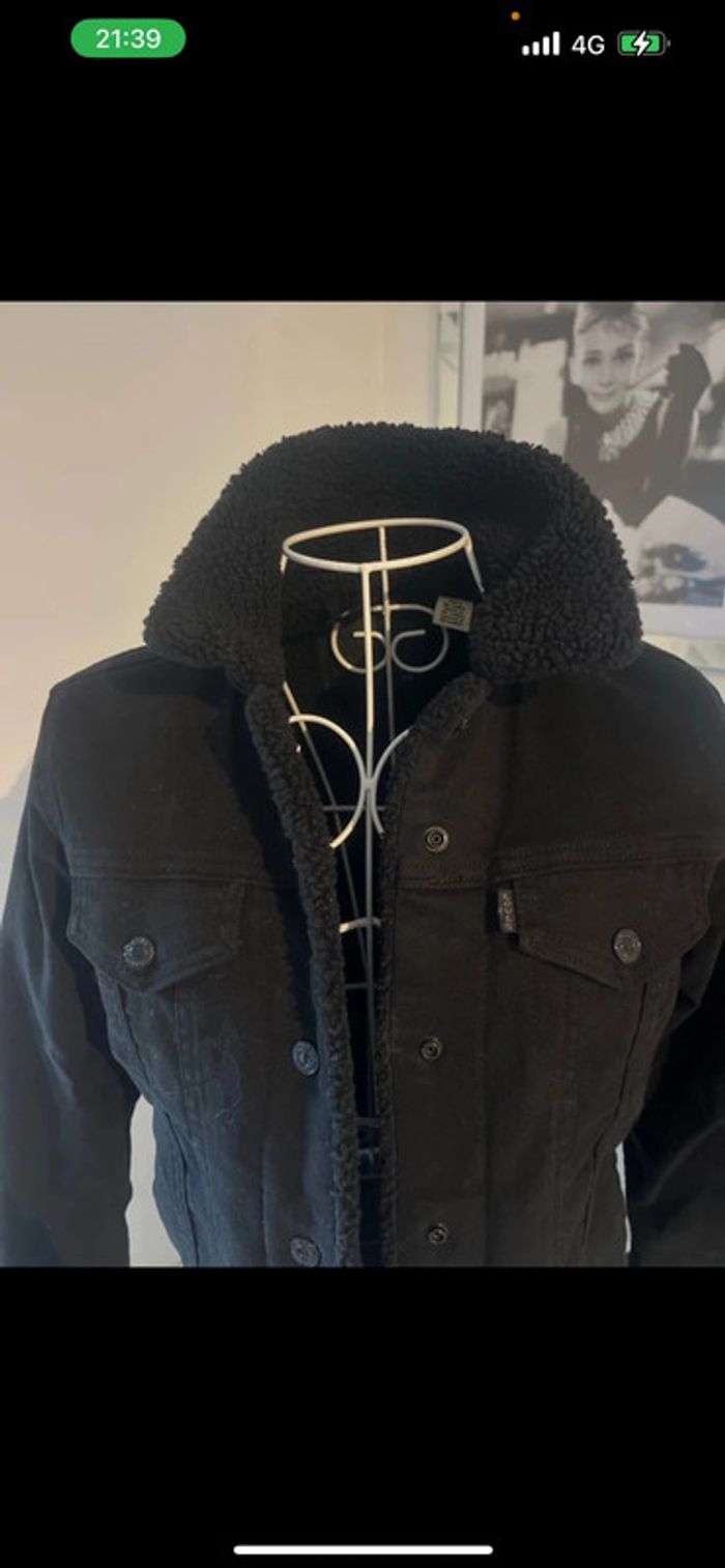 Veste en jean doublée Levis taille xs - photo numéro 4