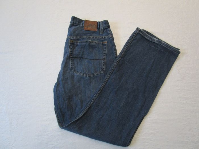 Jean femme LEE Dungarees coupe Bootcut Relaxed High Rise Taille 40 W30 L34 Bleu (J259)