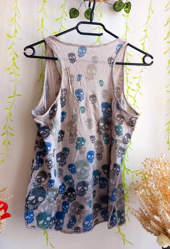 Débardeur Zadig & Voltaire – XS – Crème/Multicolore – État : Très bon - photo numéro 3