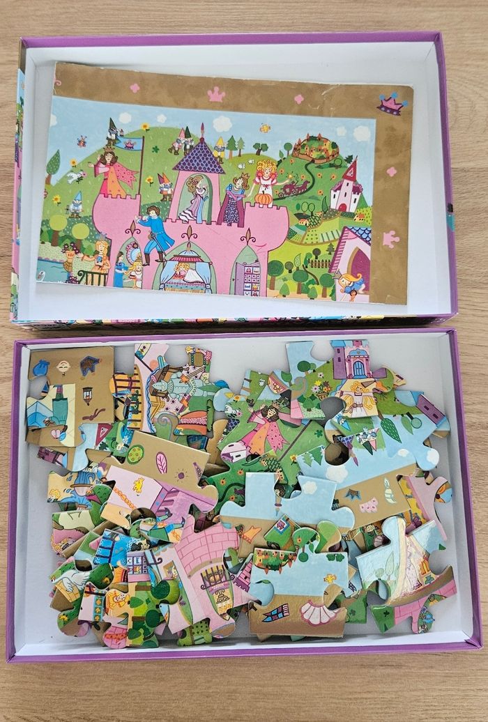 Puzzle Djeco Princesses et chateau - photo numéro 2