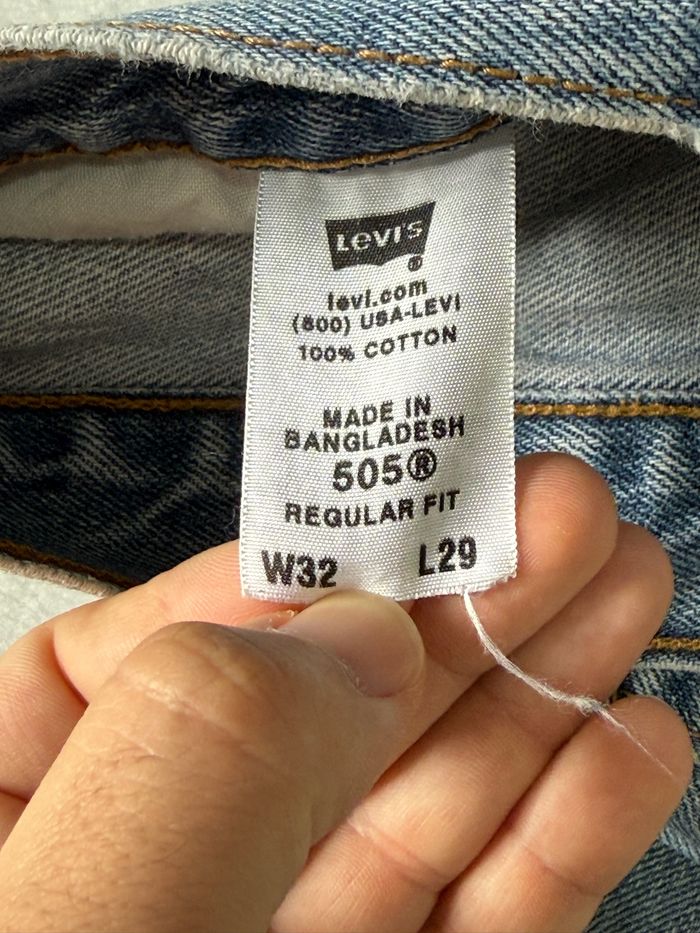 Short en jean Levi’s 505 Regular Fit homme taille W32 L29 en très bon état - photo numéro 7