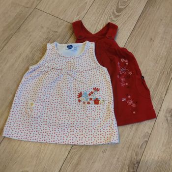 Lot de deux robes chasubles 3 mois