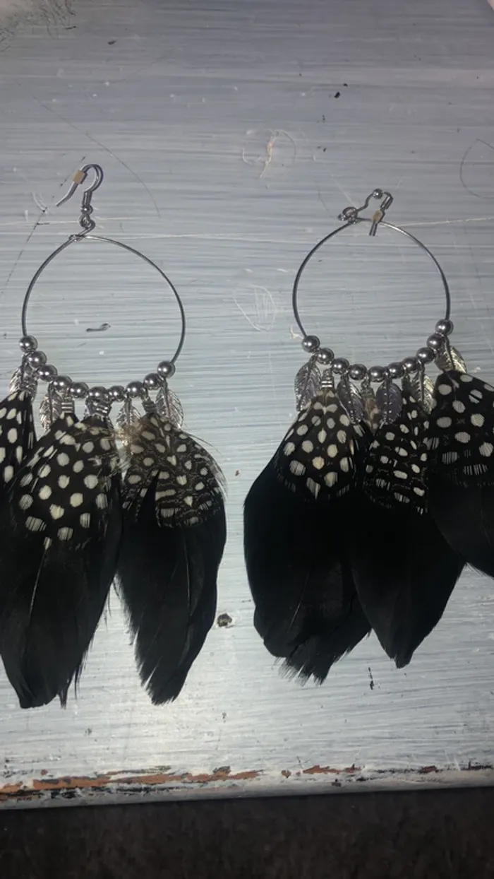 Boucles longues pendantes