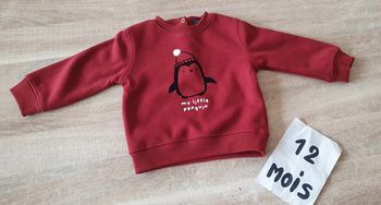 Pull 12mois garçon 73-76cm 10kg kiabi
