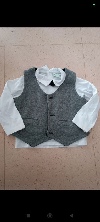 Veston plus petit t-shirt avec nœud papillon 23 mois