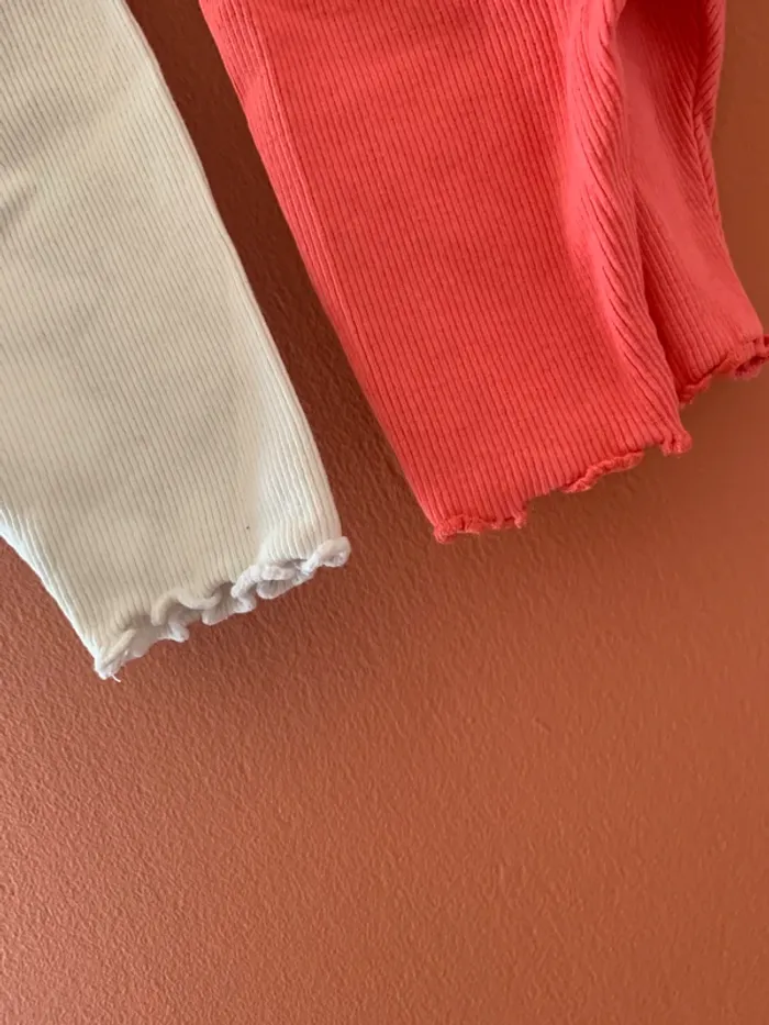 Lot de 2 leggings bébé fille - Taille 68 cm - photo numéro 3