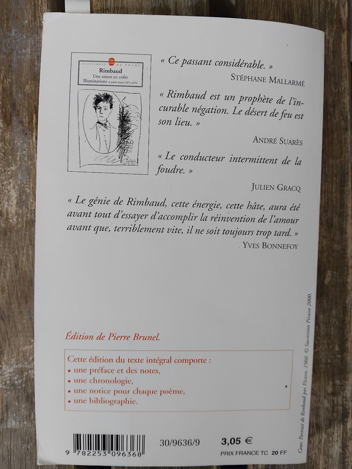 Livre rimbaud une saison en enfer - photo numéro 2