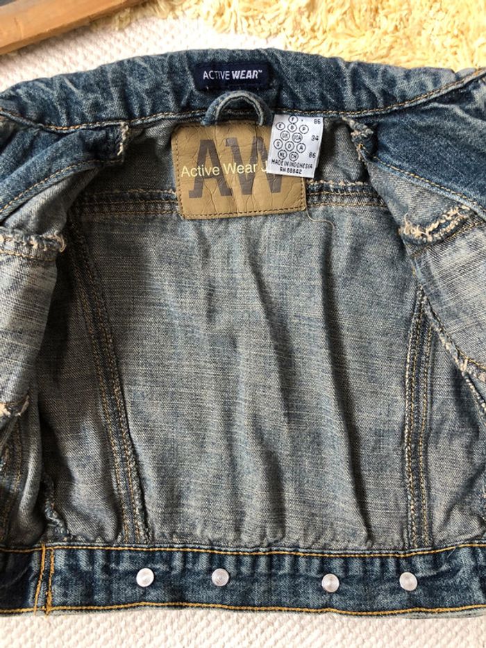 Veste jean zip - photo numéro 3
