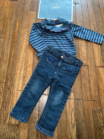 Haut et jeans Jacadi 24 mois