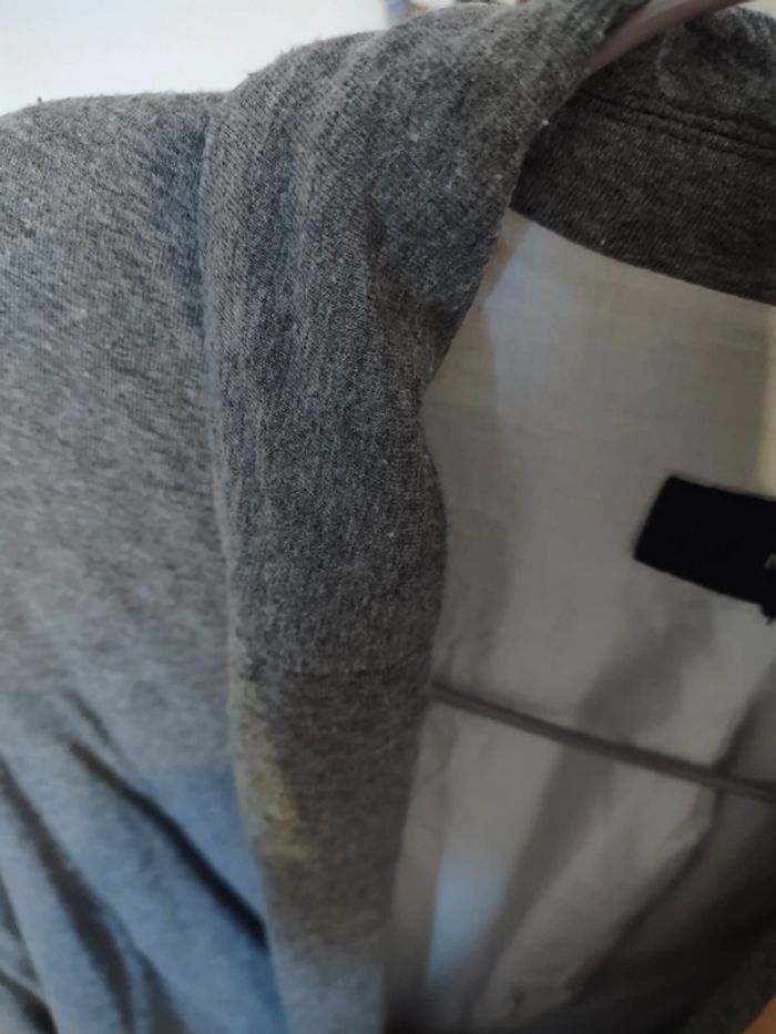 Veste gilet gris chiné Mango - photo numéro 5