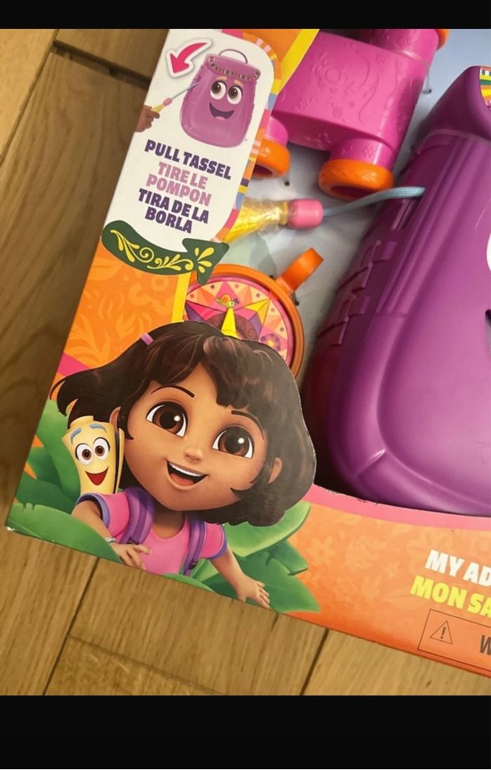 Lot poupée poupon dora + sac à dos - photo numéro 6