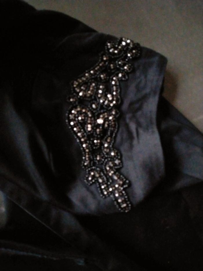 Robe de fêtes noire avec perles femme 44 la redoute - photo numéro 18