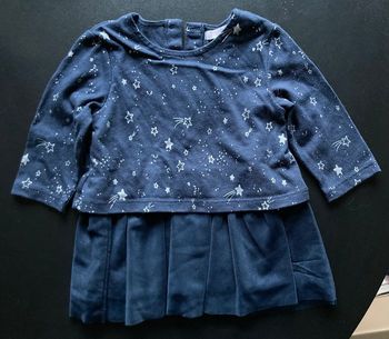 Robe bleue foncée 6 mois