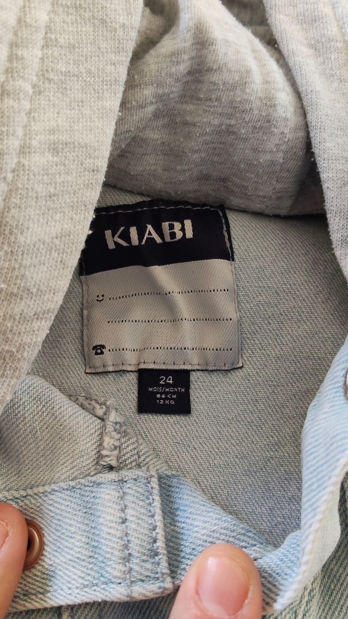 Veste en jean avec capuche 24 mois - photo numéro 7