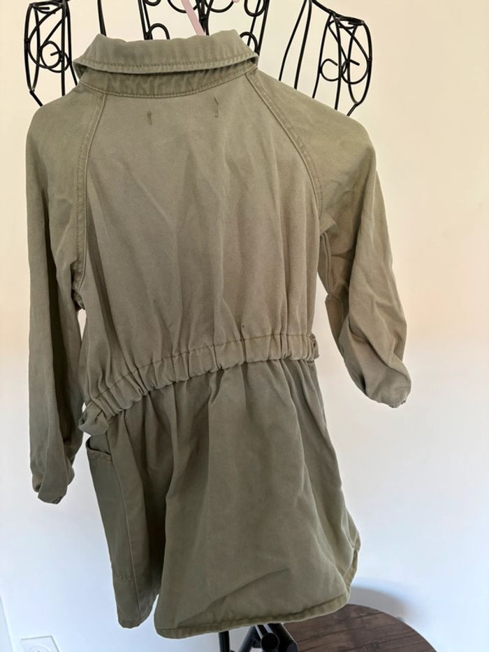 Robe Zara - Kaki/Vert Olive - Taille 3-4 ans - photo numéro 3