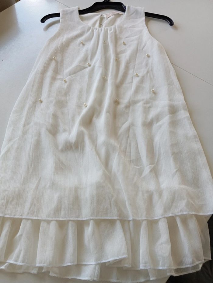Robe blanche à perles 12 ans les petites chéries - photo numéro 2