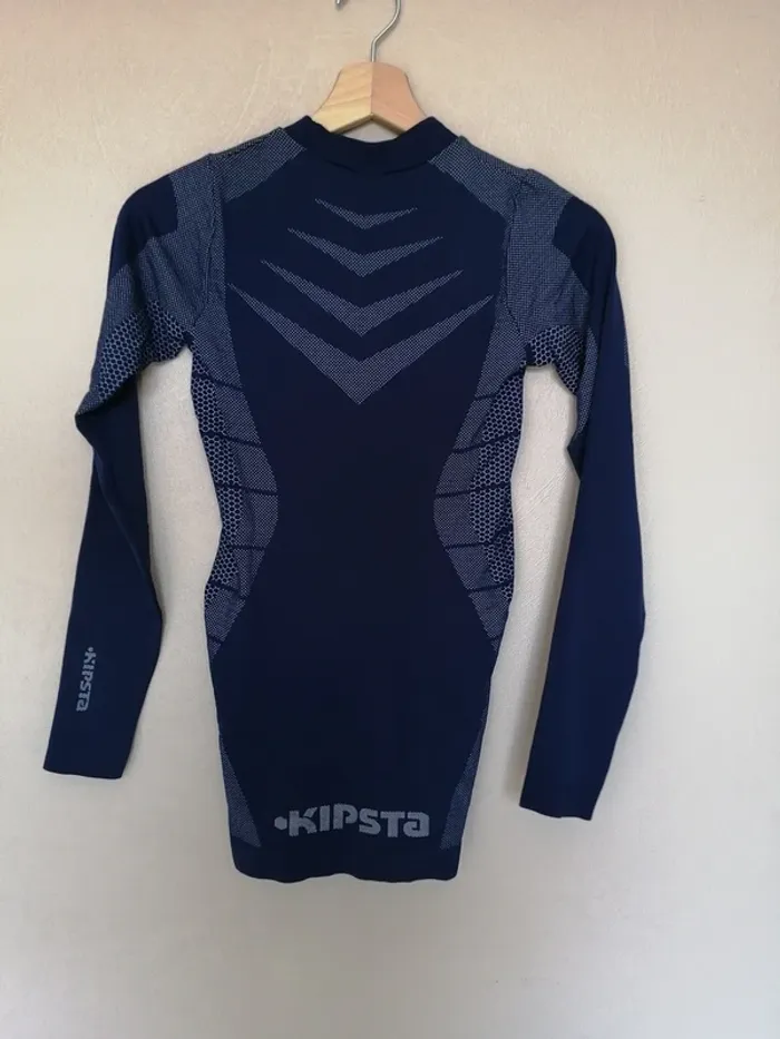 Maillot kipsta manches longues anti transpirant bleu XS - photo numéro 3