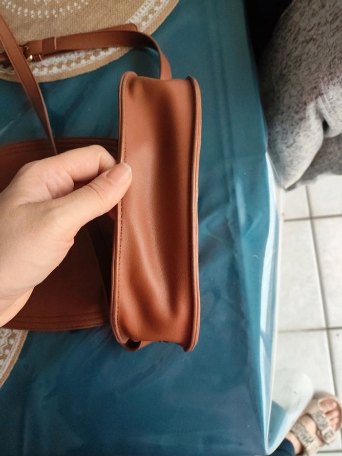 Sac bandoulière cognac neuf - photo numéro 6